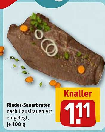 Rinder-Sauerbraten nach Hausfrauen Art