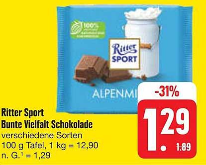 Ritter Sport Bunte Vielfalt Schokolade