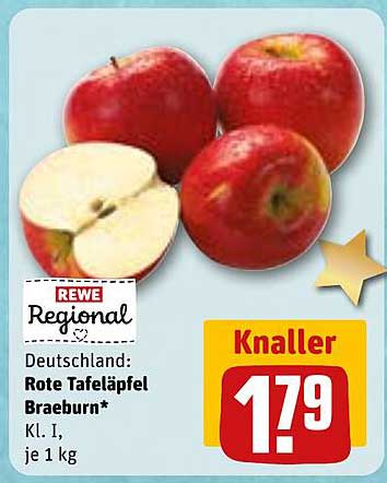 Rote Tafeläpfel Braeburn*