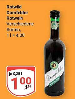 Rotwild Dornfelder Rotwein