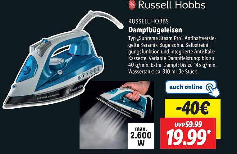 Russell Hobbs Dampfbügeleisen