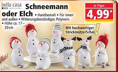 Schneemann oder Elch