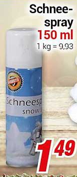 Schneespray