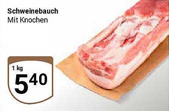 Schweinebauch Mit Knochen