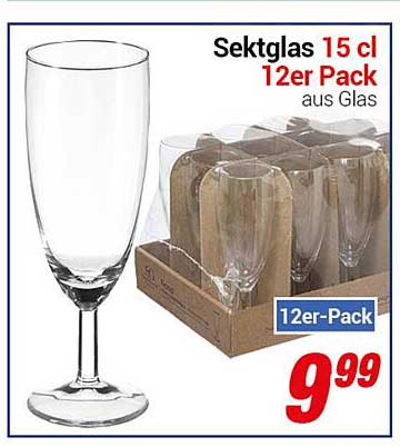 Sektglas 12er Pack