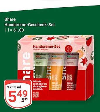 Share Handcreme-Geschenk-Set