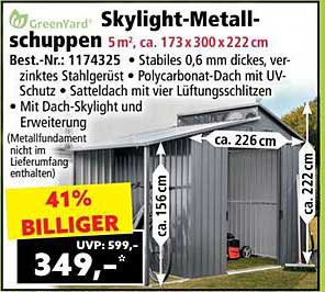 Skylight-Metallschuppen