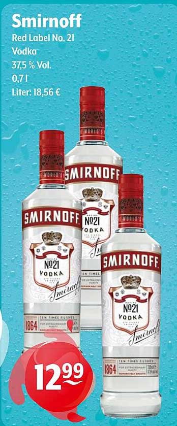 Smirnoff Red Label No. 21 Vodka