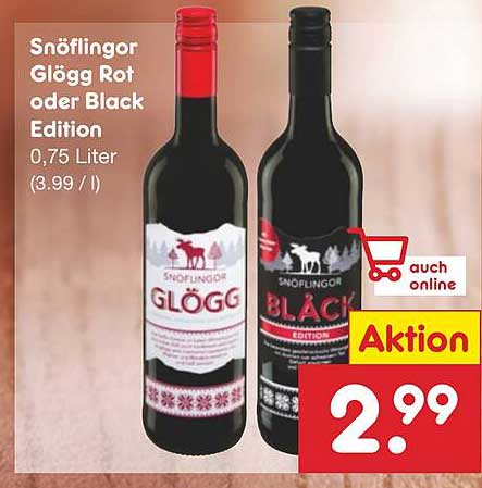 Snöflingor Glögg Rot oder Black Edition