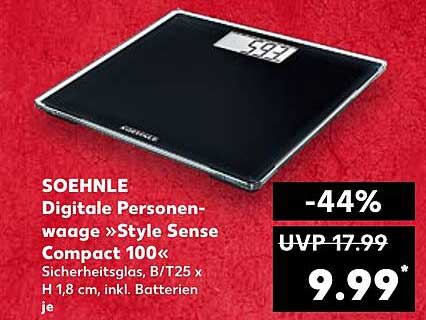 SOEHNLE Digitale Personenwaage »Style Sense Compact 100«