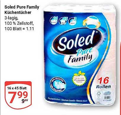 Soled Pure Family Küchentücher