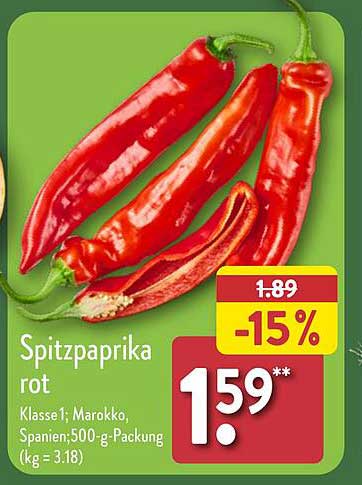 Spitzpaprika rot