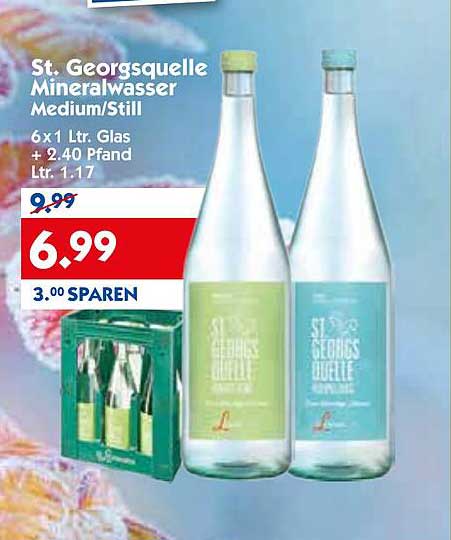 St. Georgsquelle Mineralwasser Medium/Still