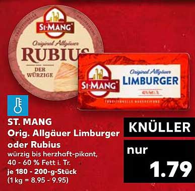 ST. MANG Orig. Allgäuer Limberger oder Rubius