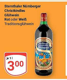 Sternthaler Nürnberger Christkindles Glühwein Rot oder Weiß Traditionsglühwein