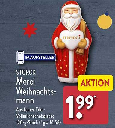 STORCK Merci Weihnachtsmann