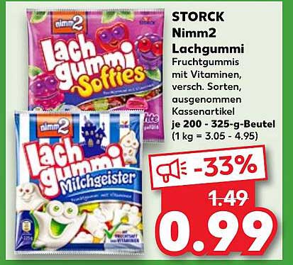 STORCK Nimm2 Lachgummi Softies  
STORCK Nimm2 Lachgummi Milchgeister