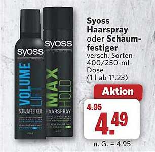 Syoss Haarspray oder Schaumfestiger