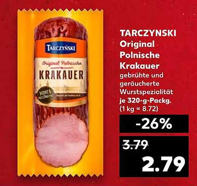 TARCZYNSKI Original Polnische Krakauer