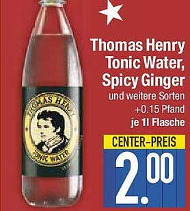 Thomas Henry Tonic Water, Spicy Ginger