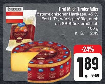 Tirol Milch Tiroler Adler