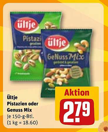 ültje Pistazien oder Genuss Mix