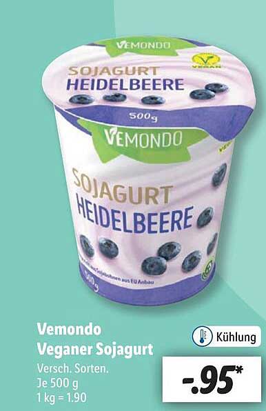 Vemondo Sojajoghurt Heidelbeere