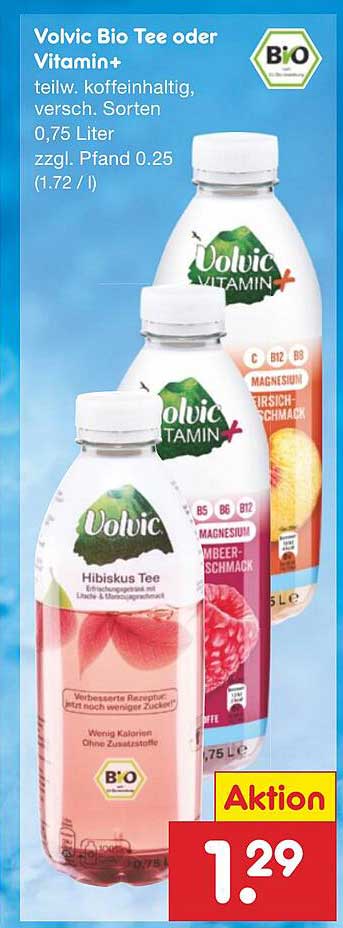 Volvic Bio Tee oder Vitamin+