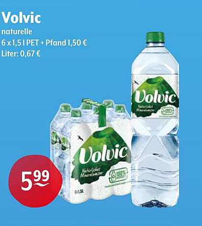 Volvic natürliche Mineralwasser