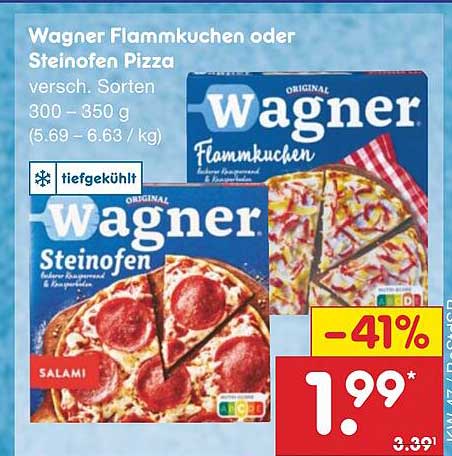 Wagner Flammkuchen oder Steinofen Pizza