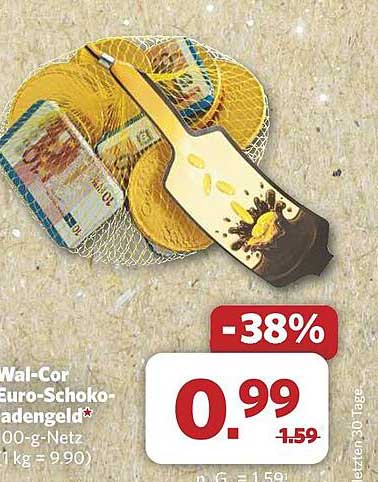 Wal-Cor Euro-Schokogeld