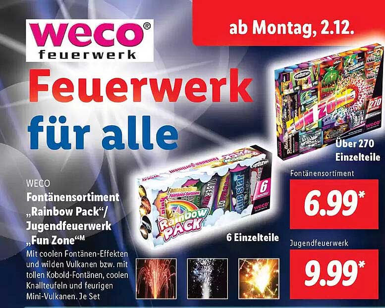 Weco Feuerwerk für alle