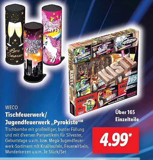 WECO Tischfeuerwerk/ Jugendfeuerwerk „Pyrokiste“™