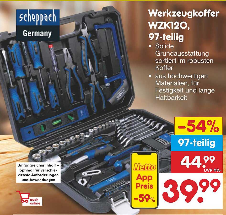 Werkzeugkoffer WZK120, 97-teilig