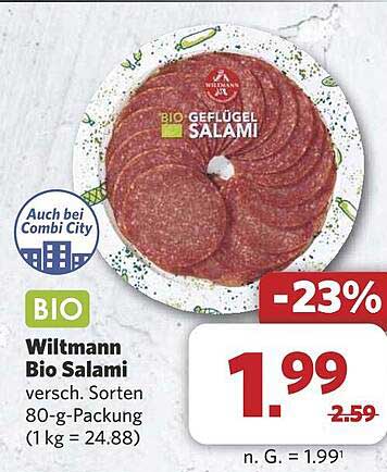 Wiltmann Bio Geflügel Salami