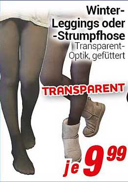 Winter-Leggings oder -Strumpfhose