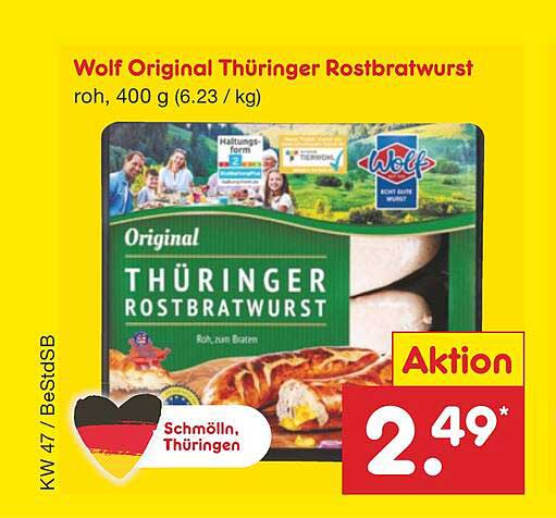 Wolf Original Thüringer Rostbratwurst