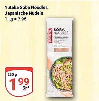 Yutaka Soba Noodles Japansiche Nudeln