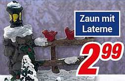 Zaun mit Laterne