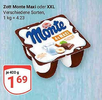 Zott Monte Maxi oder XXL