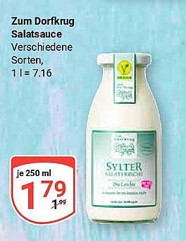 Zum Dorfkrug Salatsauce