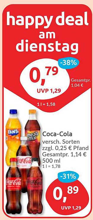 Coca-Cola versch. Sorten