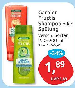 Garnier Fructis Shampoo oder Spülung