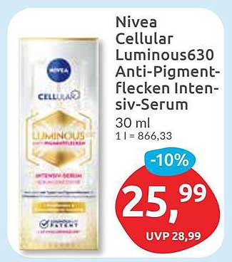 Nivea Cellular Luminous630 Anti-Pigmentflecken Intensiv-Serum