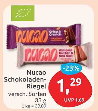 Nucao Schokoladen-Riegel