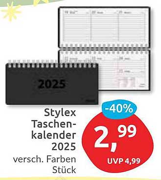 Stylex Taschenkalender 2025