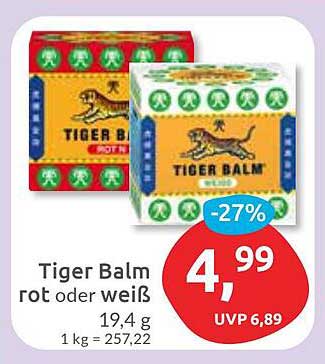 Tiger Balm rot oder weiß