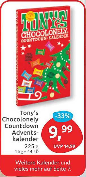 Tony's Chocolonely Countdown Adventskalender