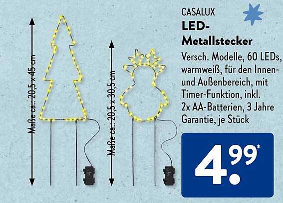 CASALUX LED-Metallstecker