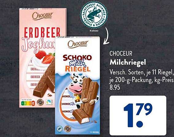 CHOCEUR Milchriegel